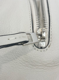 Small Hammock Bag in White Soft Grained Calfskin
