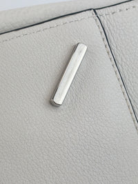 Small Hammock Bag in White Soft Grained Calfskin