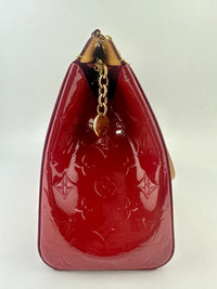 Brea MM Cerise Monogram Vernis Bag