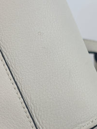 Small Hammock Bag in White Soft Grained Calfskin