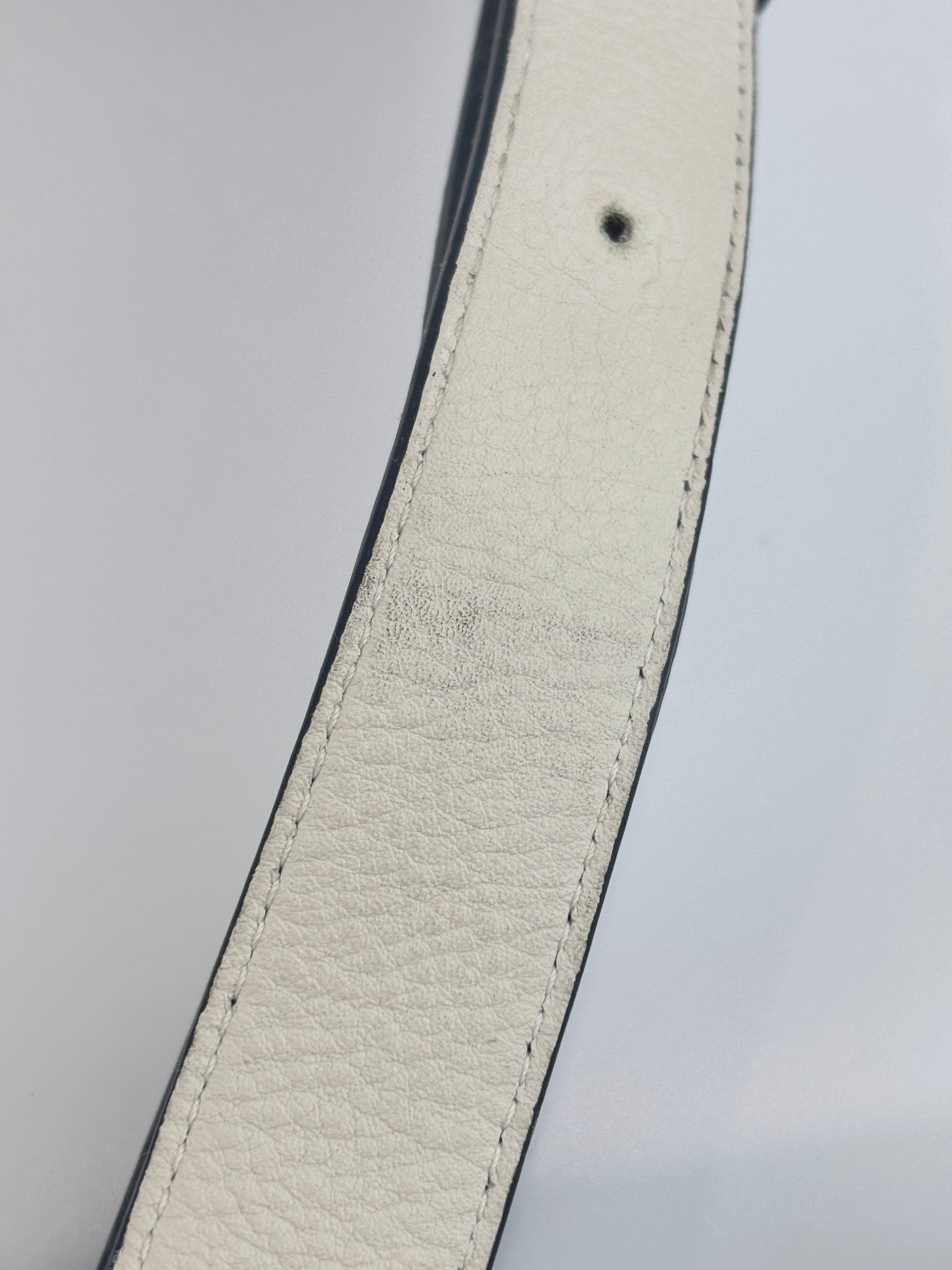 Small Hammock Bag in White Soft Grained Calfskin