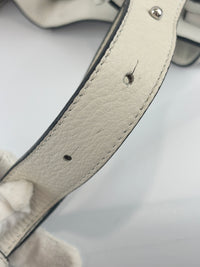 Small Hammock Bag in White Soft Grained Calfskin