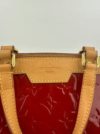 Brea MM Cerise Monogram Vernis Bag