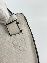 Small Hammock Bag in White Soft Grained Calfskin
