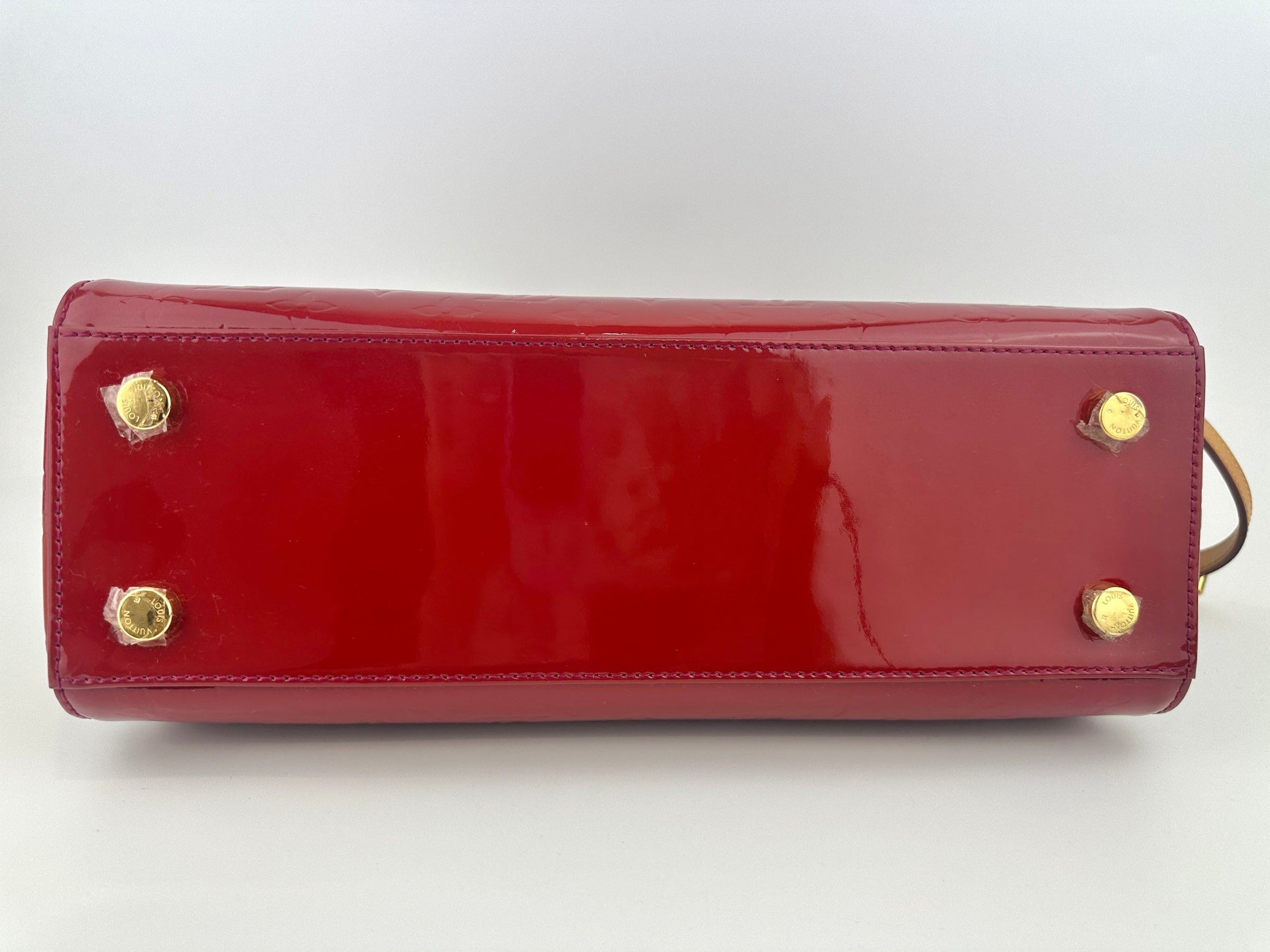 Brea MM Cerise Monogram Vernis Bag