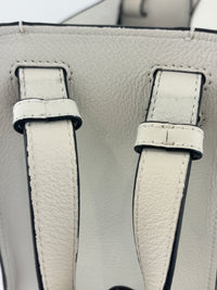 Small Hammock Bag in White Soft Grained Calfskin