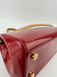 Brea MM Cerise Monogram Vernis Bag