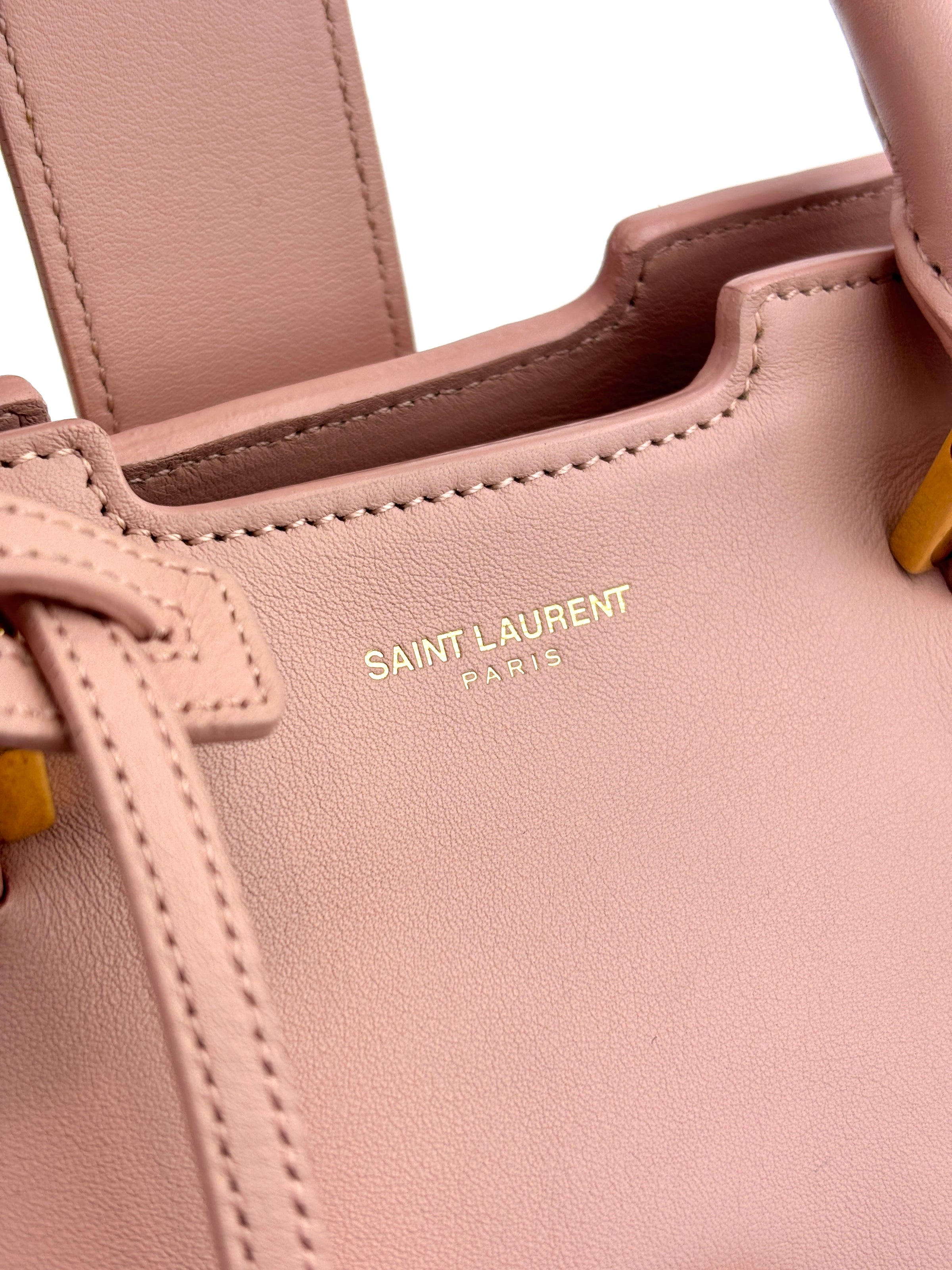 Saint Laurent Monogram Cabas Nude Pink