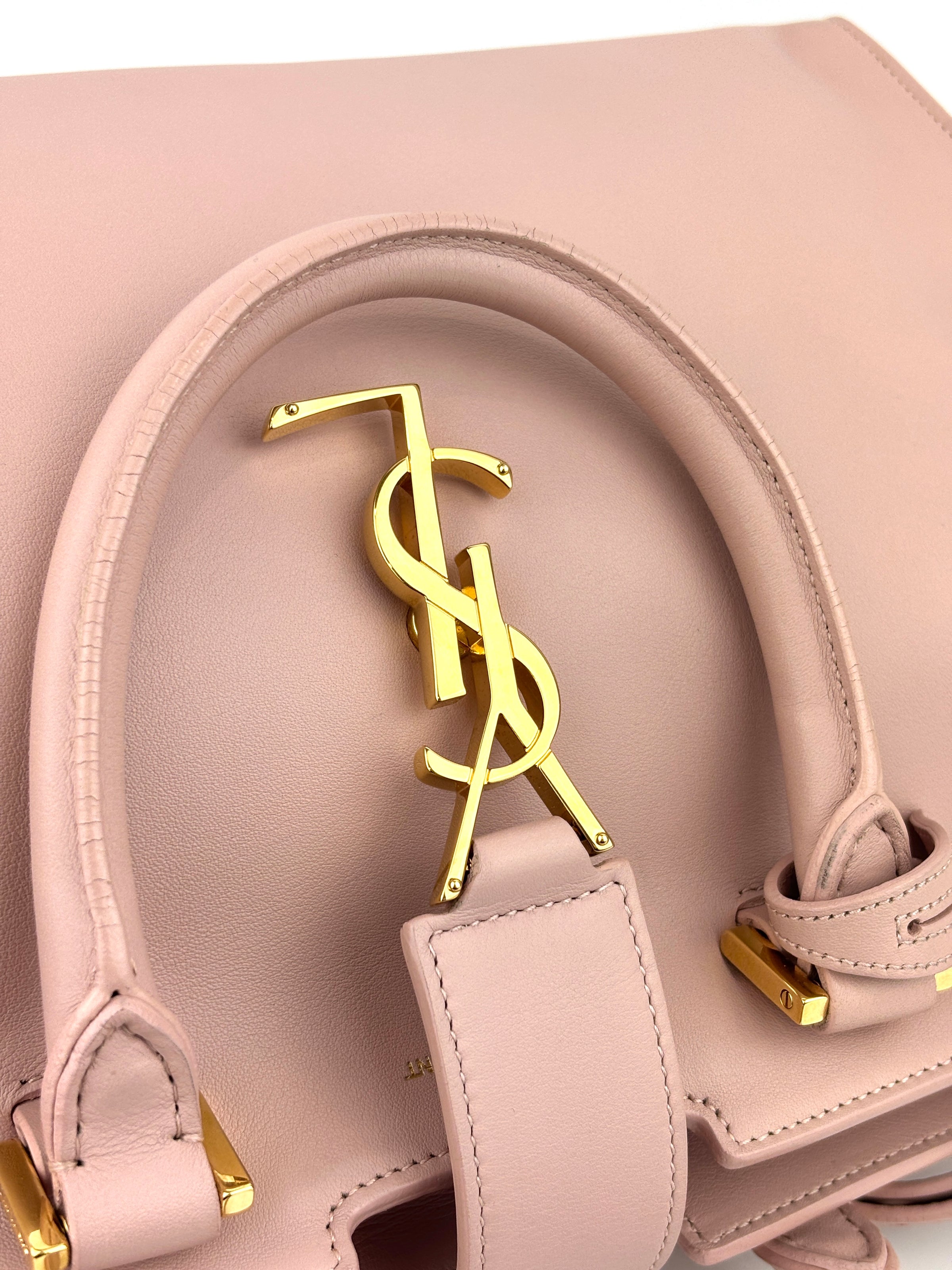 Saint Laurent Monogram Cabas Nude Pink