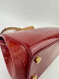 Brea MM Cerise Monogram Vernis Bag