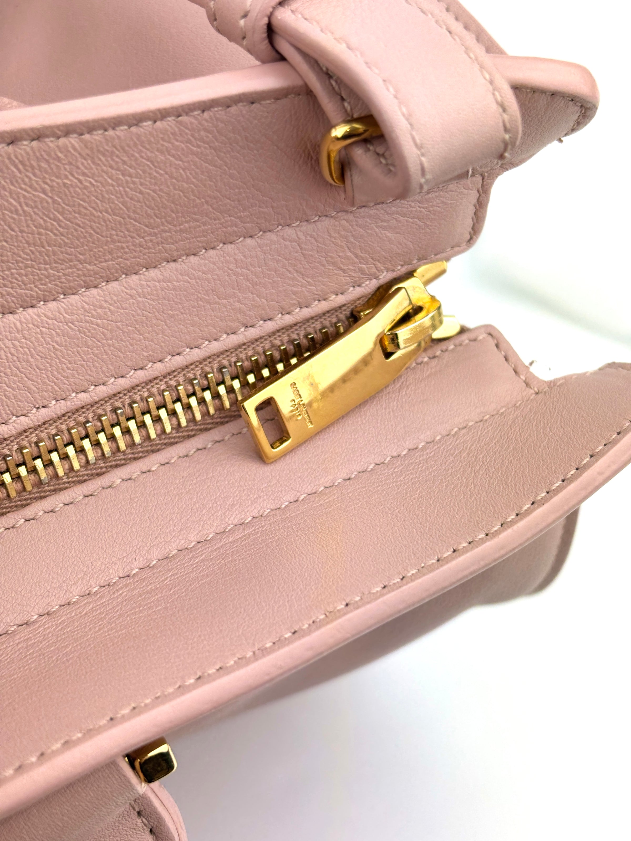 Saint Laurent Monogram Cabas Nude Pink