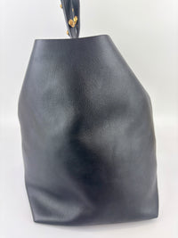 Black Studded Leather La Medusa Tote