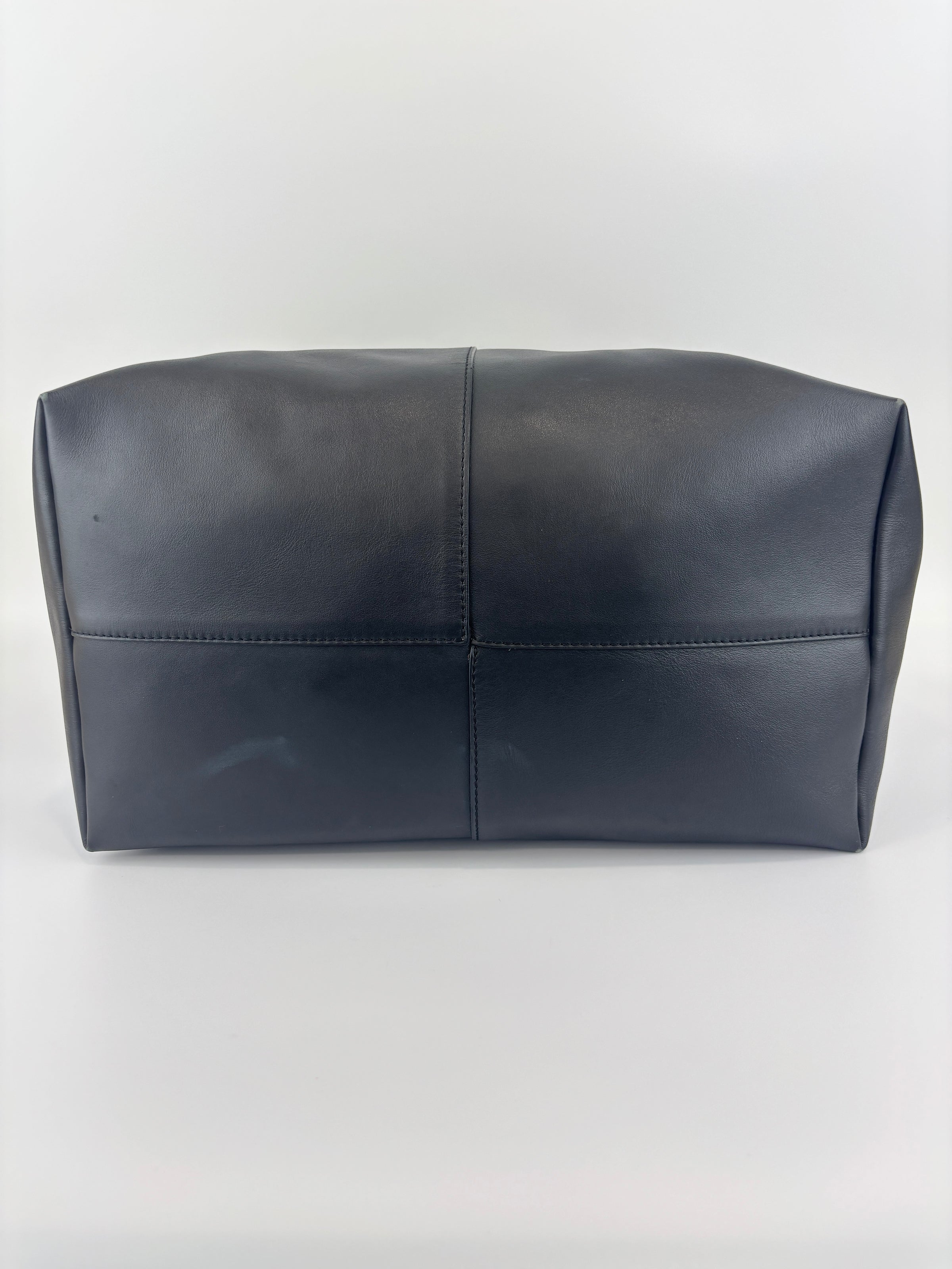 Black Studded Leather La Medusa Tote