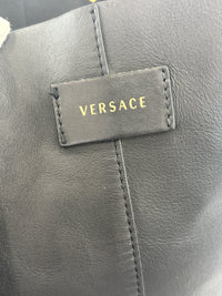 Black Studded Leather La Medusa Tote