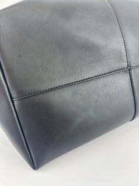 Black Studded Leather La Medusa Tote