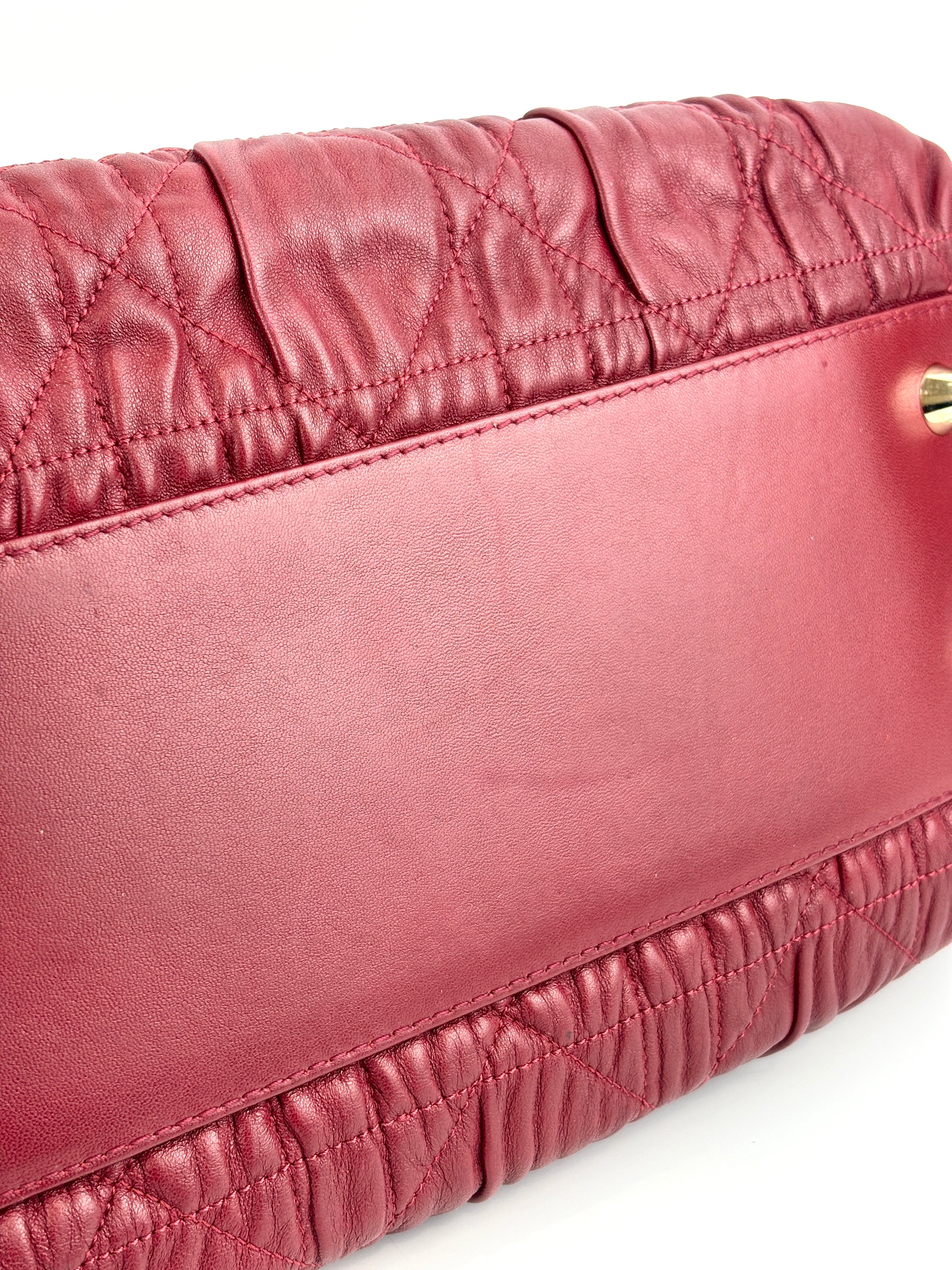 Gaufre Lambskin Cannage Delices Handbag