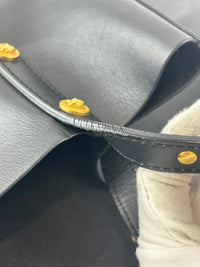 Black Studded Leather La Medusa Tote