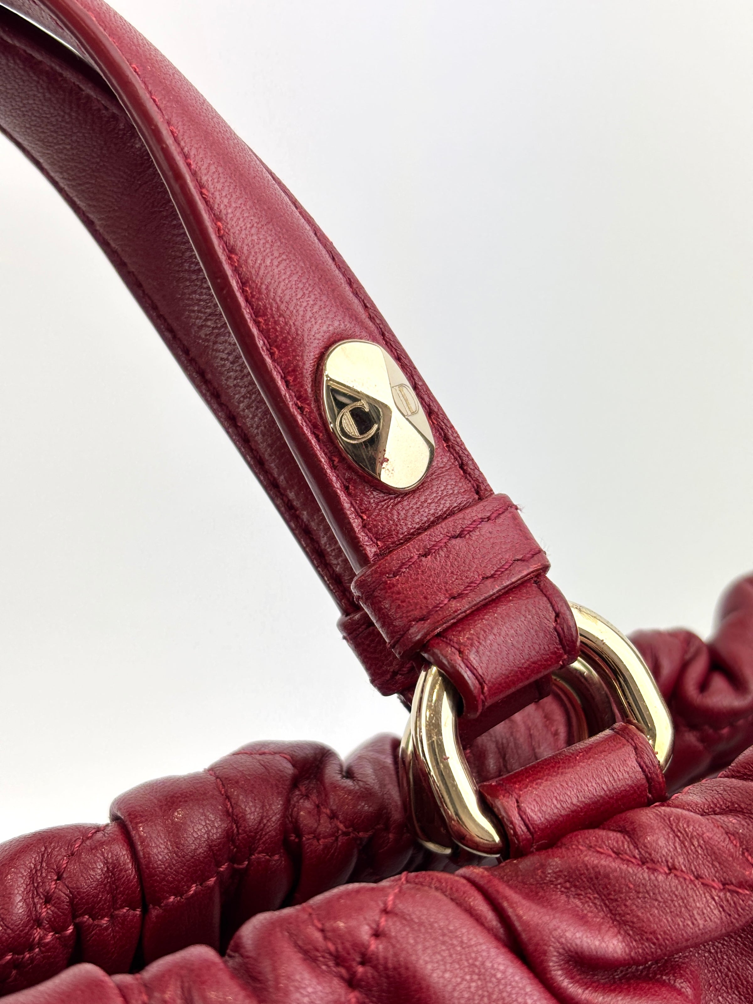 Gaufre Lambskin Cannage Delices Handbag