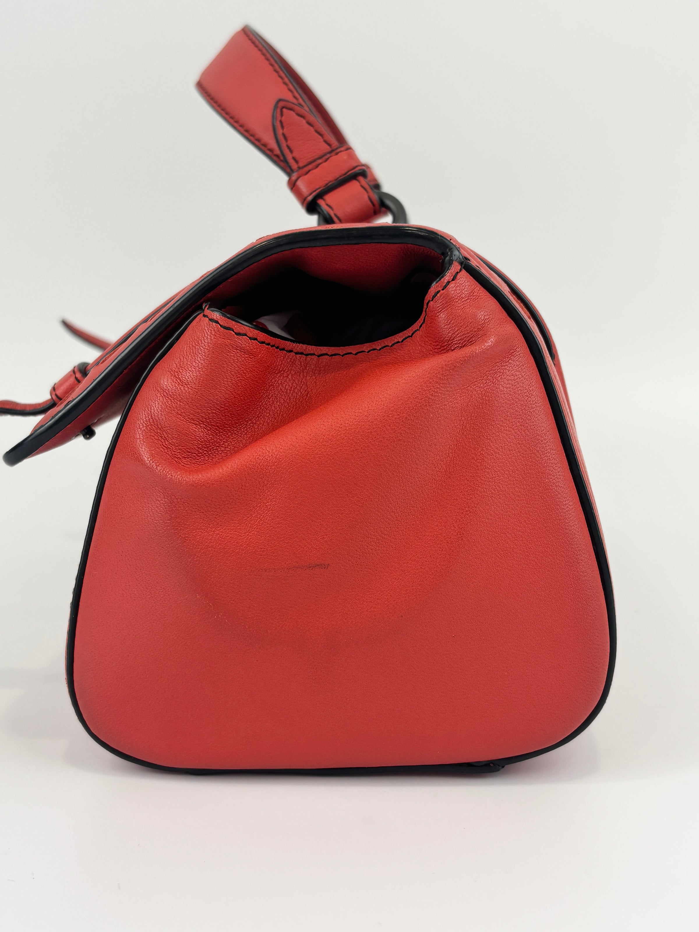 Cruise 2017 Monaco Red Leather Satchel