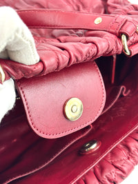 Gaufre Lambskin Cannage Delices Handbag