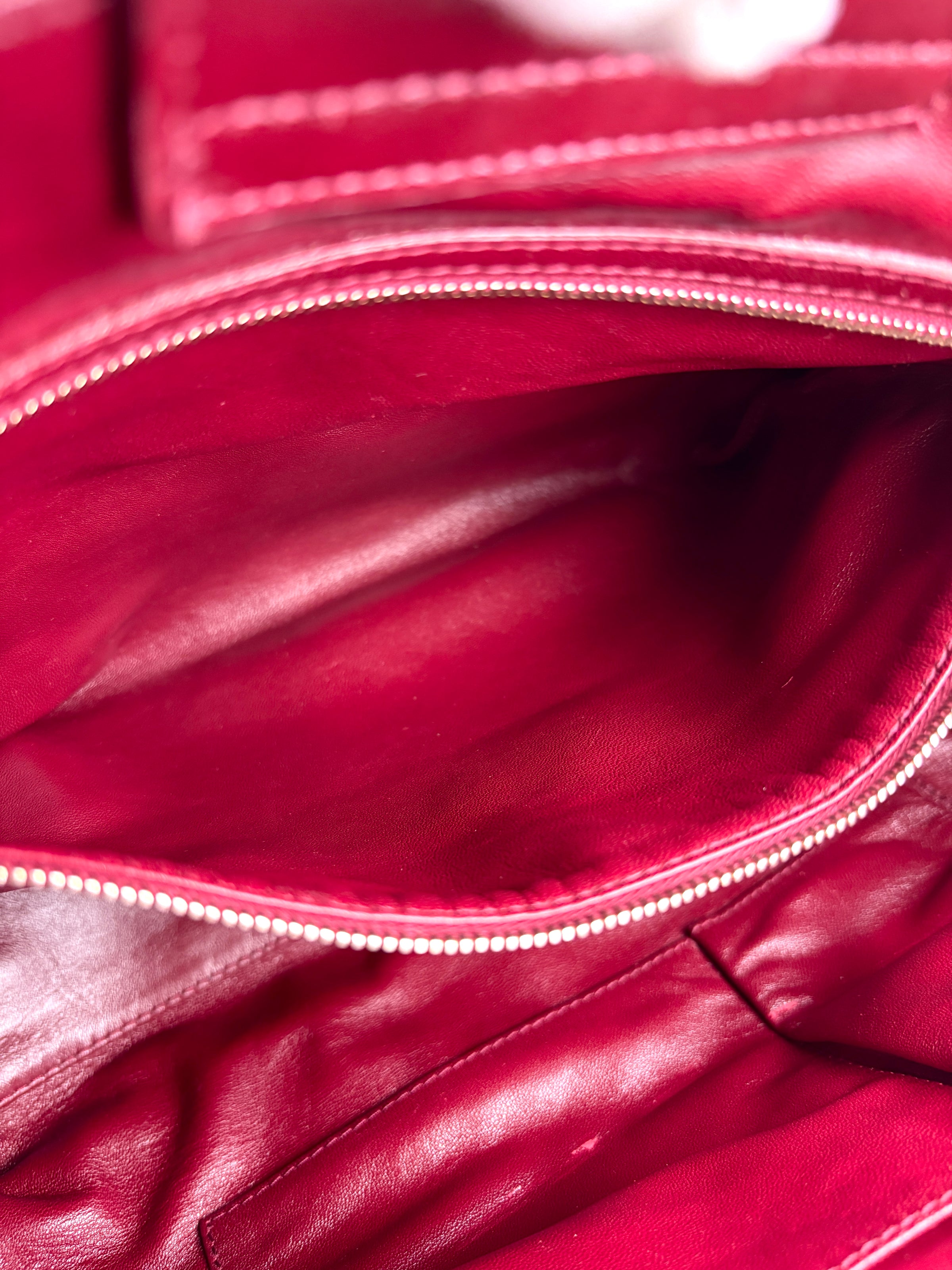 Gaufre Lambskin Cannage Delices Handbag