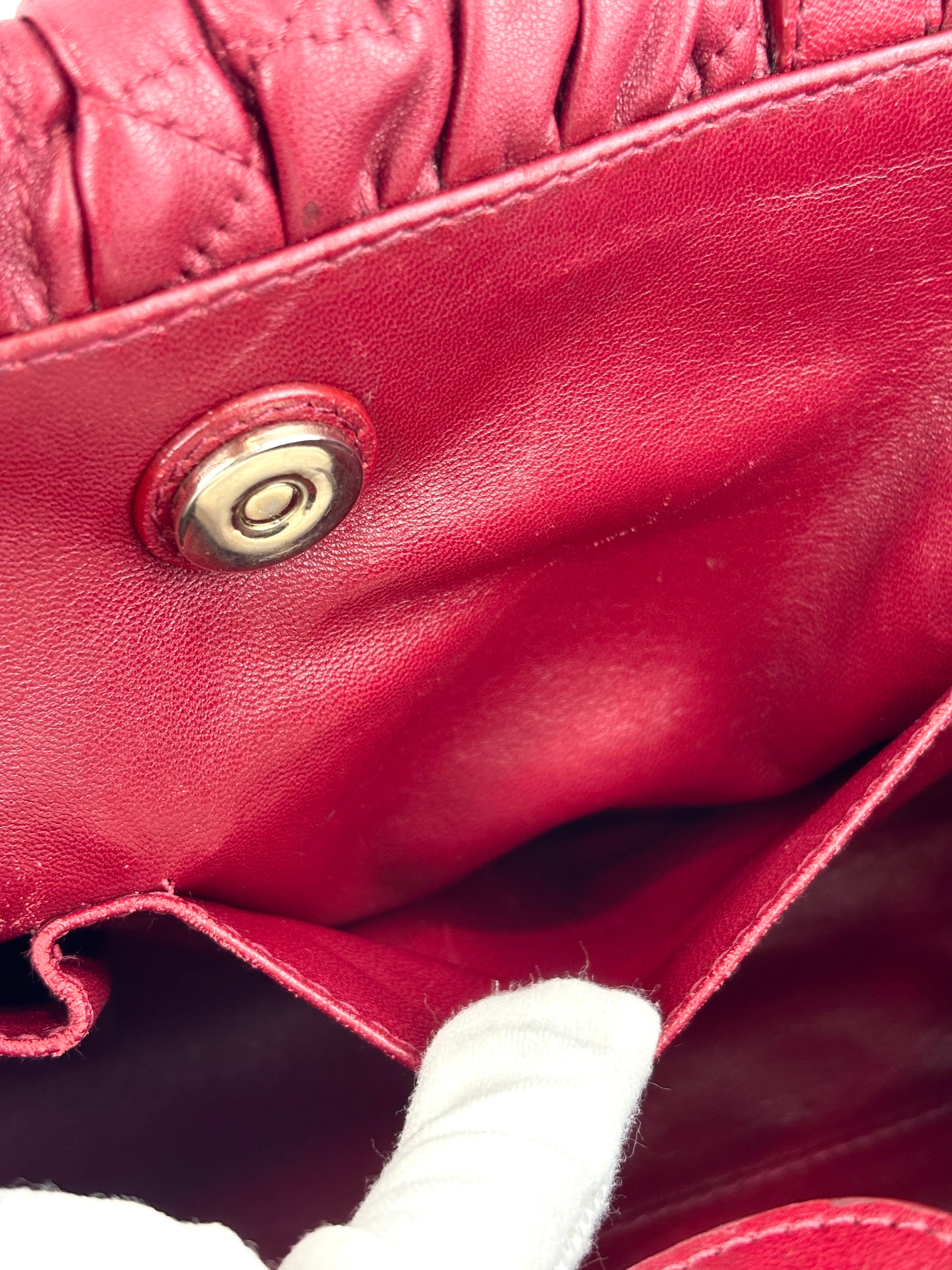 Gaufre Lambskin Cannage Delices Handbag