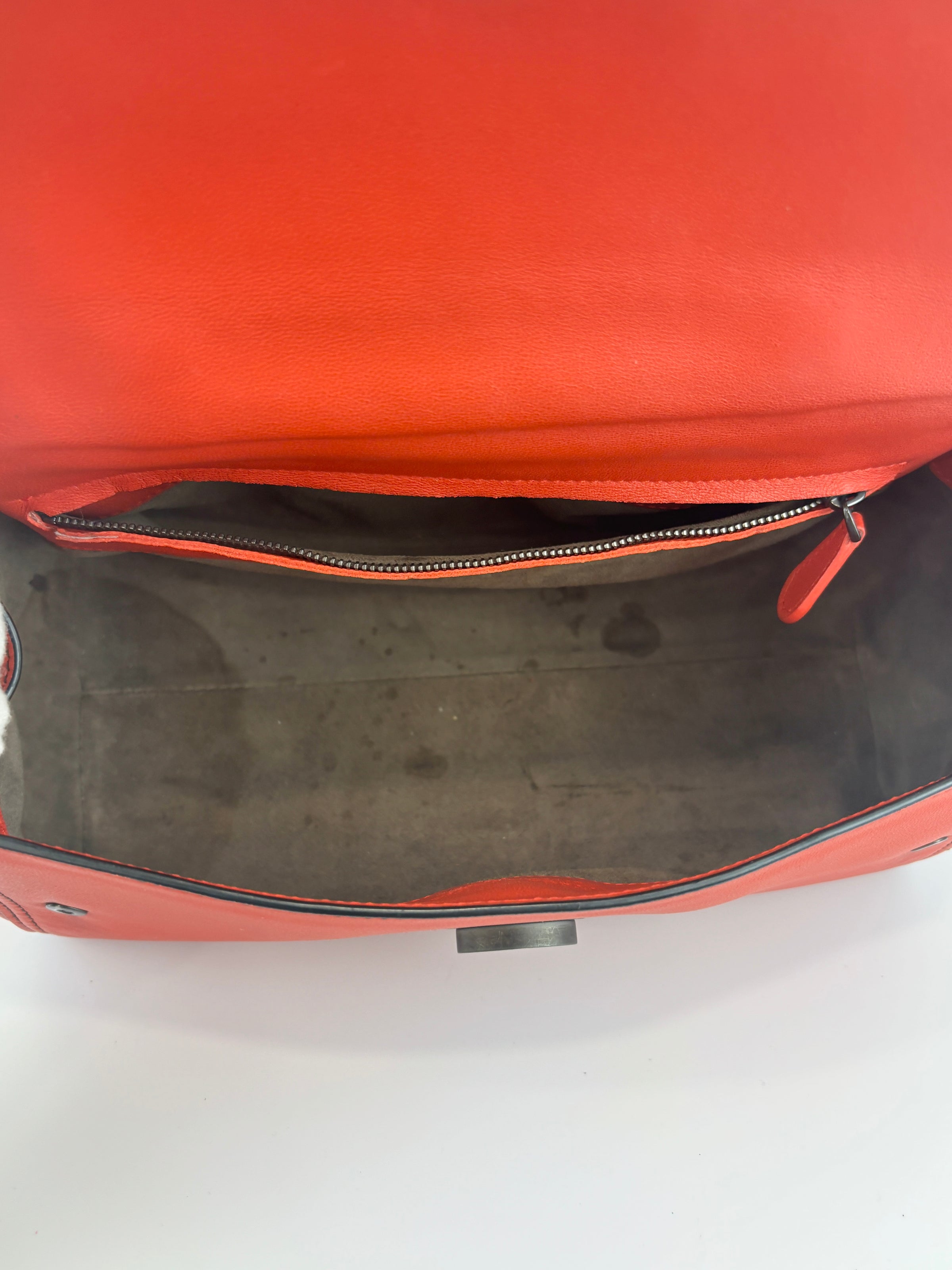 Cruise 2017 Monaco Red Leather Satchel
