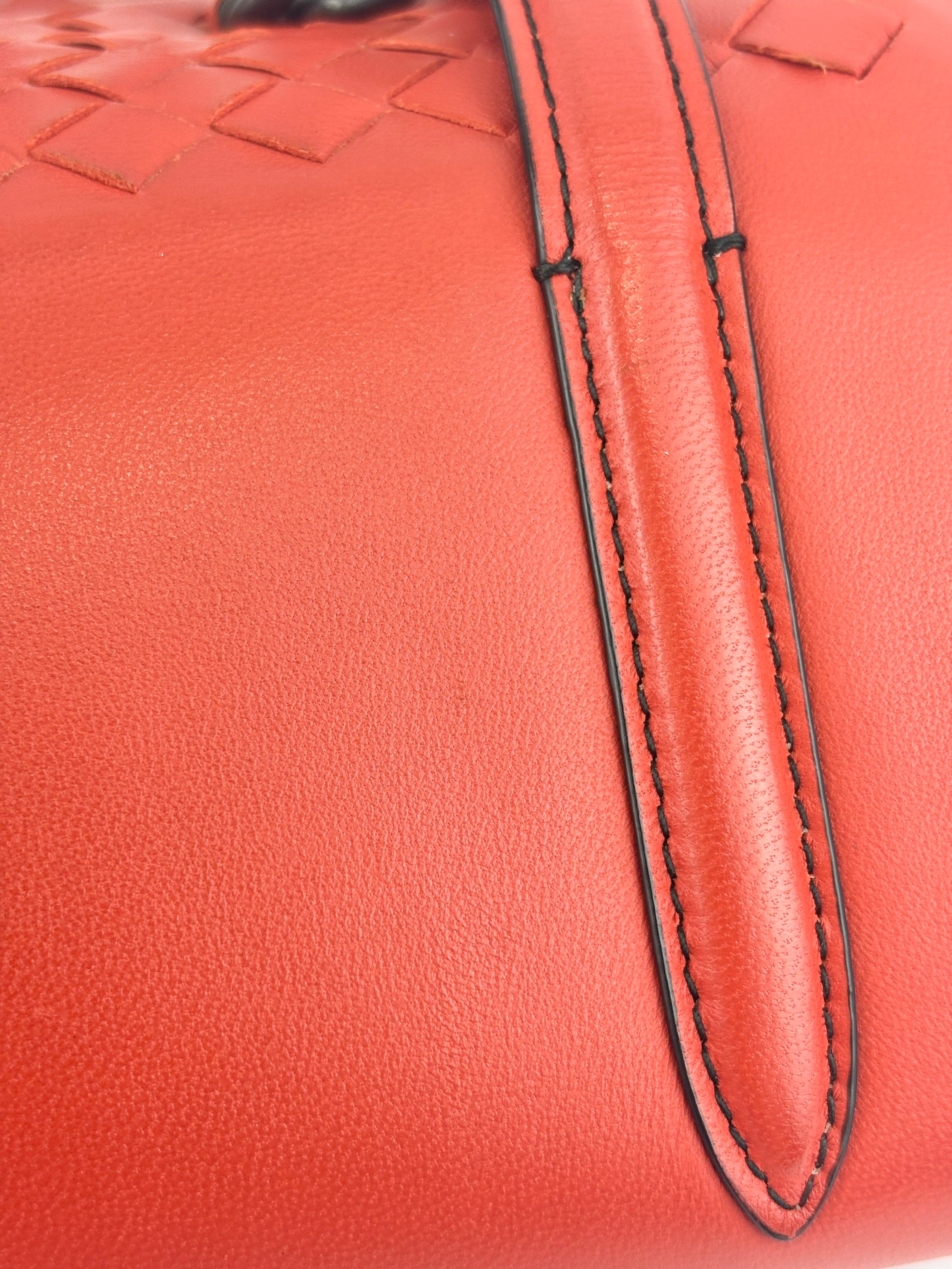 Cruise 2017 Monaco Red Leather Satchel