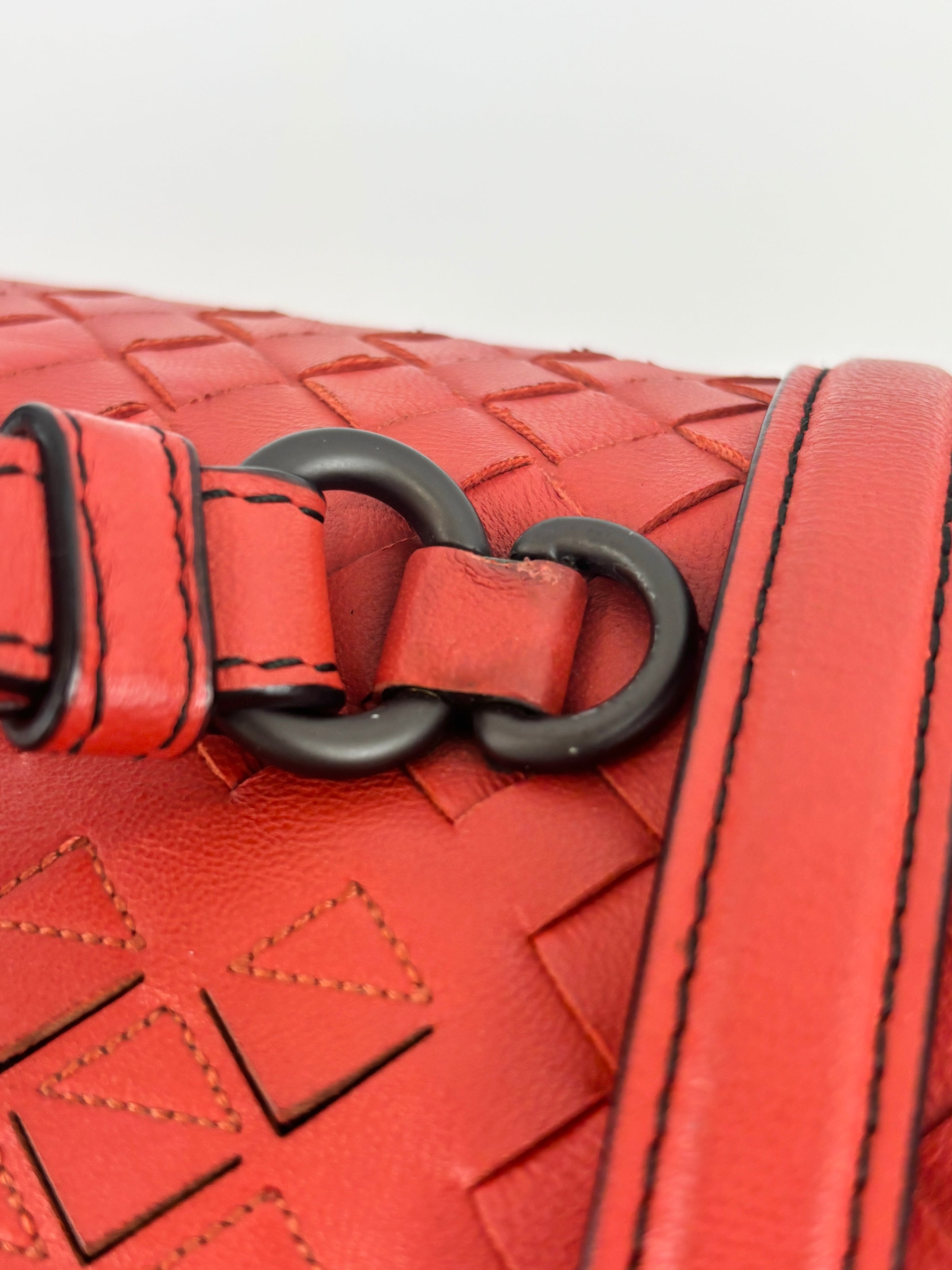 Cruise 2017 Monaco Red Leather Satchel