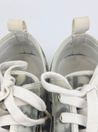 B23 Low Top Sneakers in White Black Oblique Technical Canvas Size 36