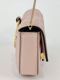 Nano Baguette Charm Nappa Matisse FF Embossed in Rosa Pink