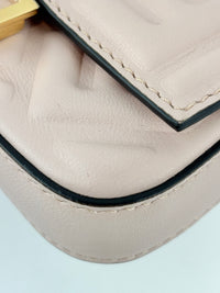 Nano Baguette Charm Nappa Matisse FF Embossed in Rosa Pink