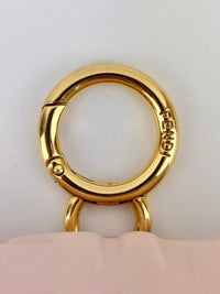 Nano Baguette Charm Nappa Matisse FF Embossed in Rosa Pink