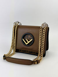 Small Kan I Shoulder Bag in Brown / Black