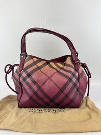 Raspberry Gradient Supernova Check Bilmore Tote Bag
