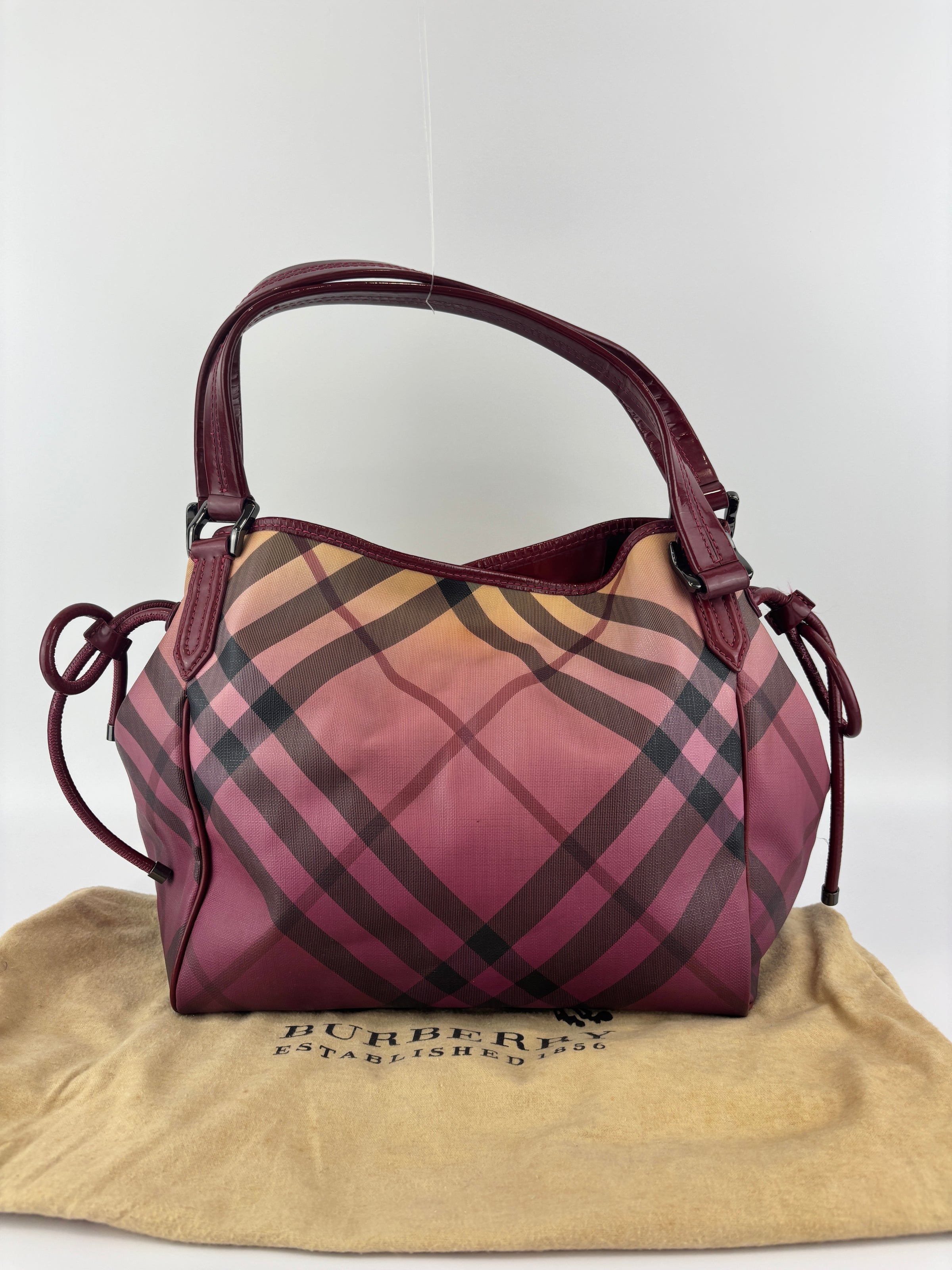 Raspberry Gradient Supernova Check Bilmore Tote Bag