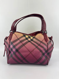 Raspberry Gradient Supernova Check Bilmore Tote Bag