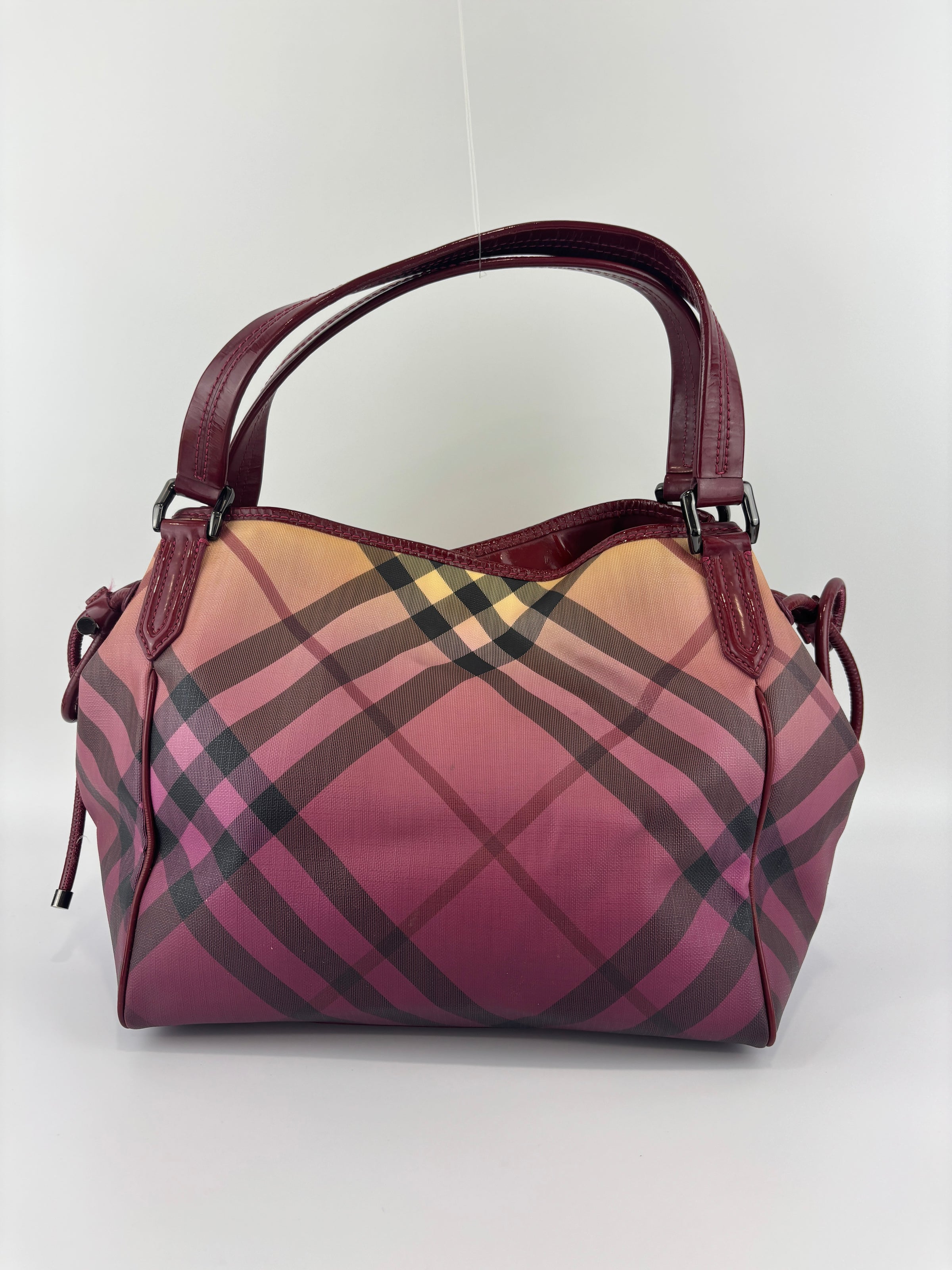 Raspberry Gradient Supernova Check Bilmore Tote Bag