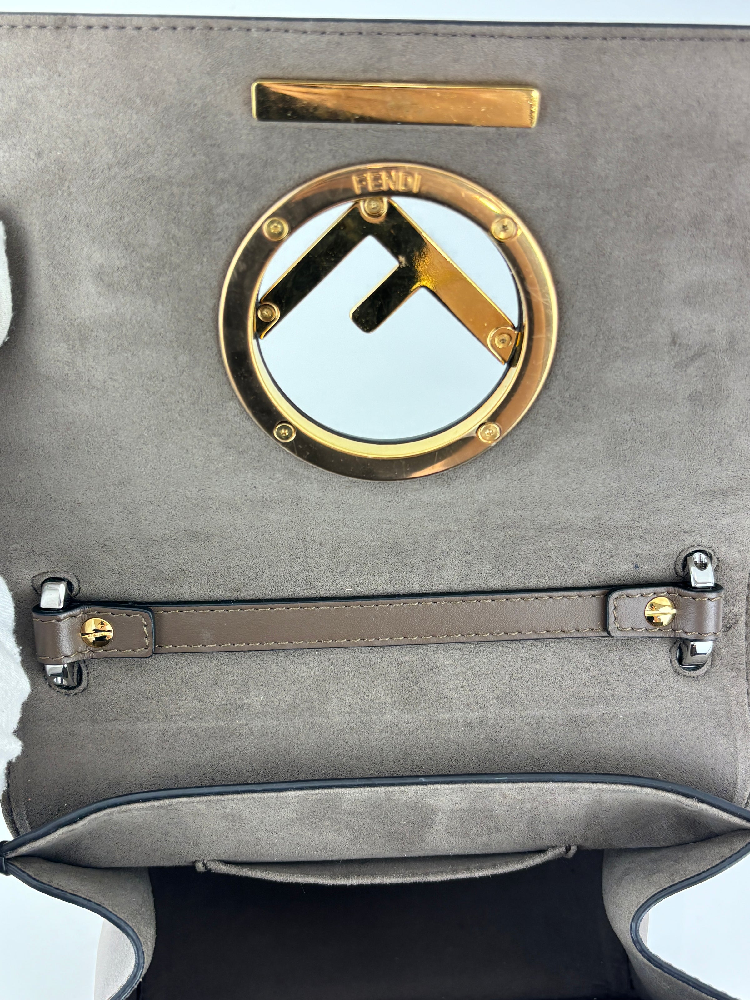 Small Kan I Shoulder Bag in Brown / Black