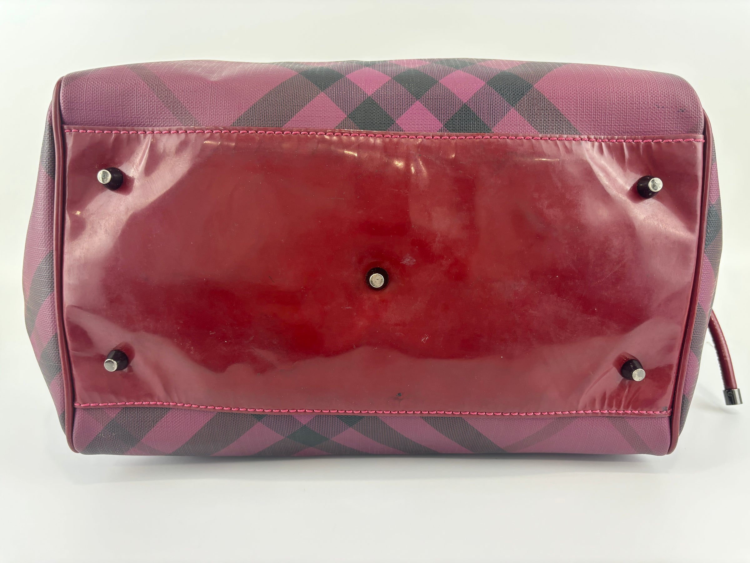 Raspberry Gradient Supernova Check Bilmore Tote Bag