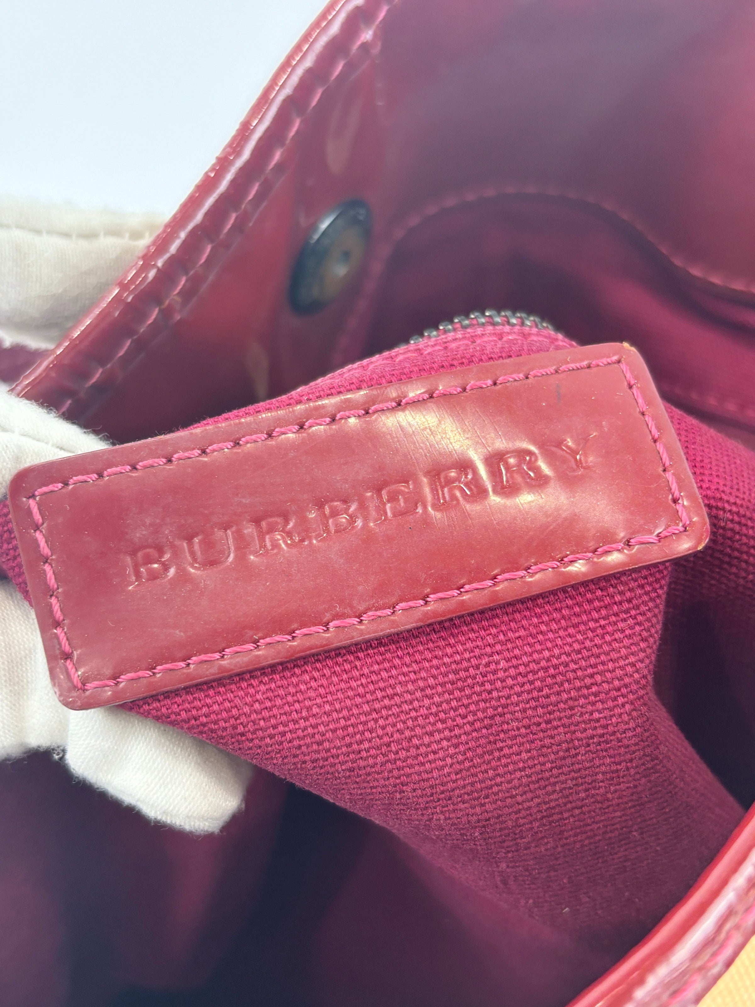 Raspberry Gradient Supernova Check Bilmore Tote Bag