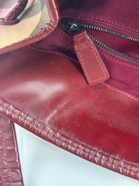 Raspberry Gradient Supernova Check Bilmore Tote Bag