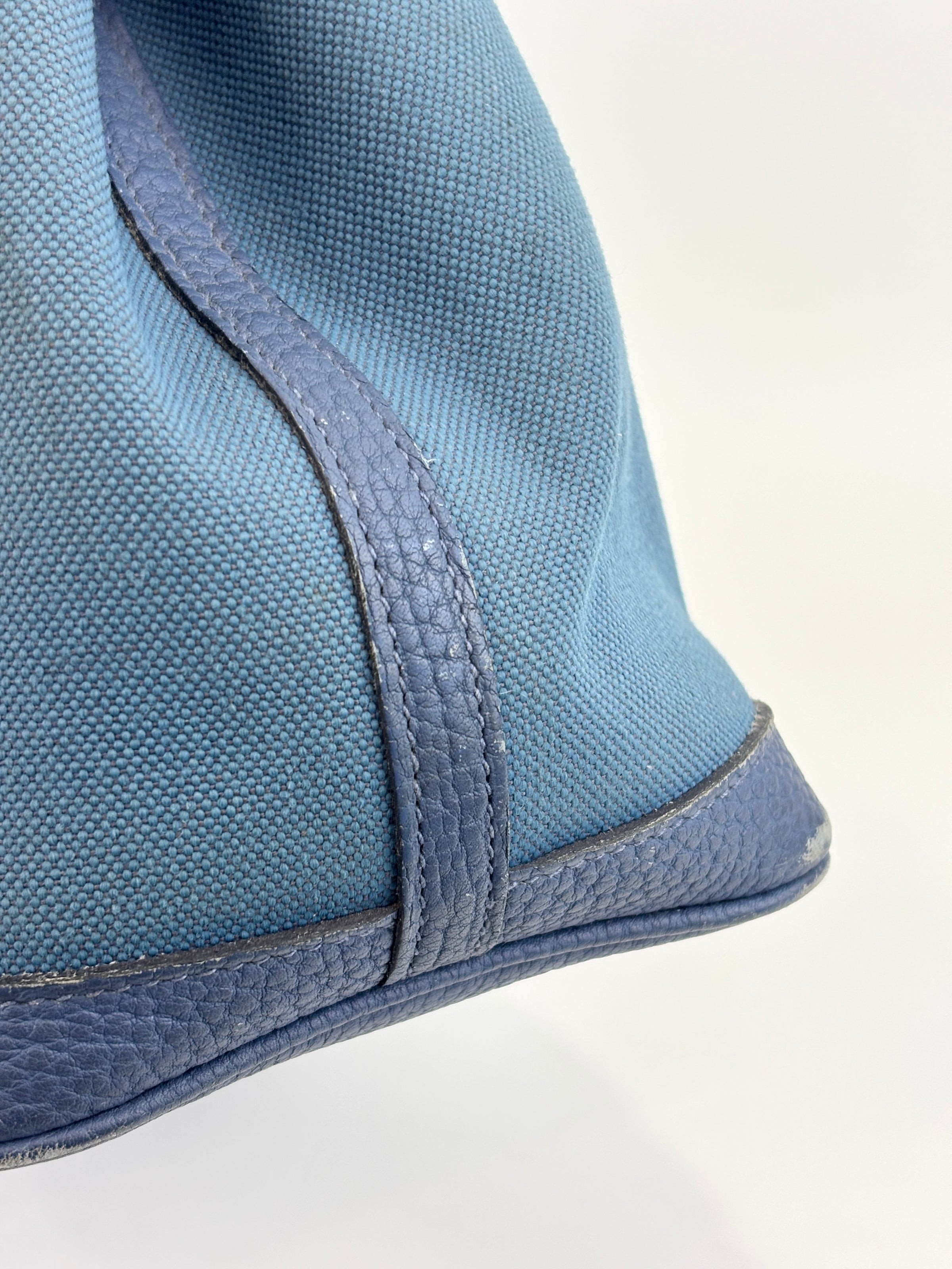 Garden Party 30 Toile Militaire Veau Negonda Bleu Brighton - Glampot