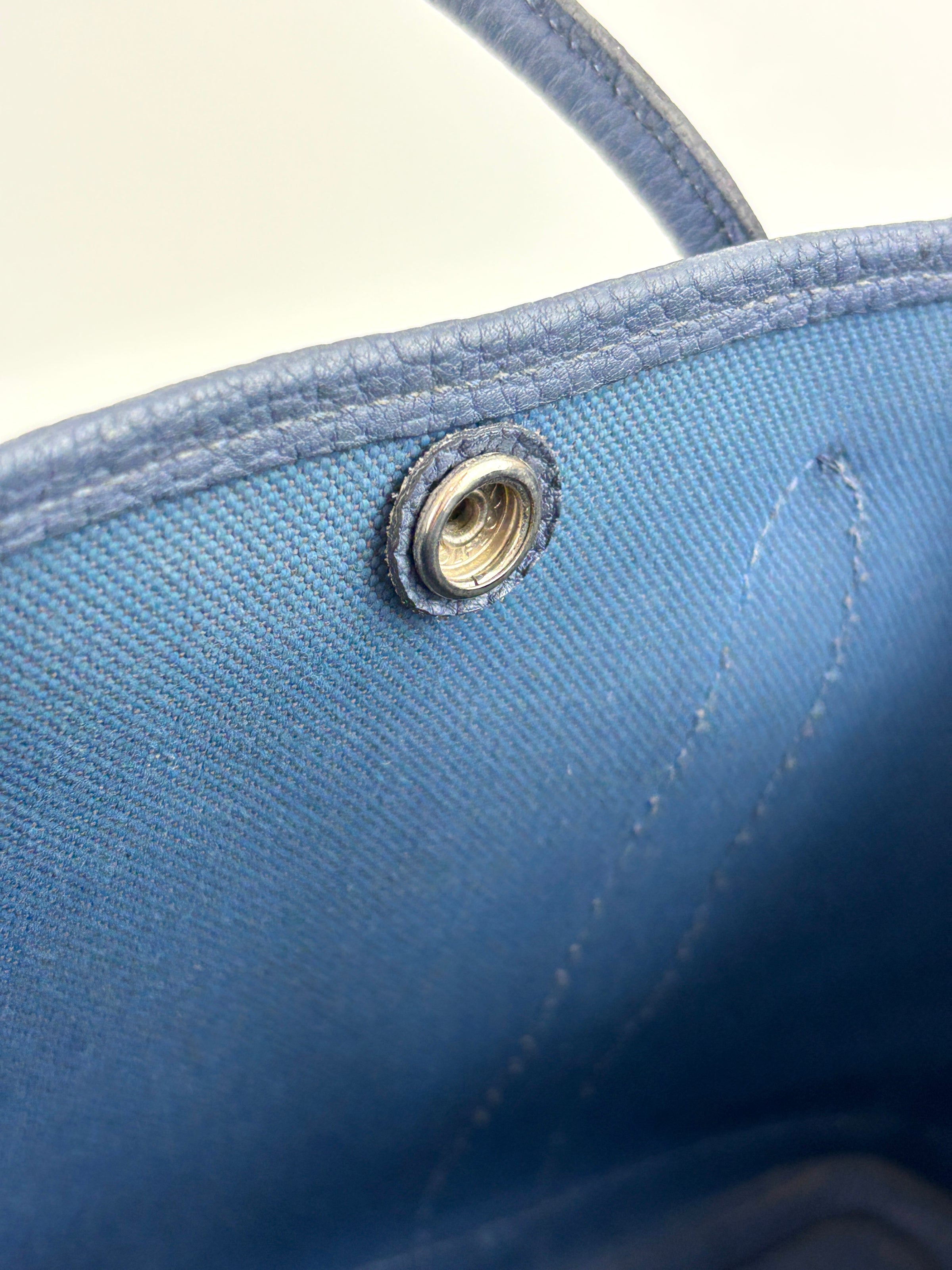 Garden Party 30 Toile Militaire Veau Negonda Bleu Brighton - Glampot