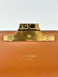 Chain Shoulder Bag in Triomphe Coated Canvas Brown