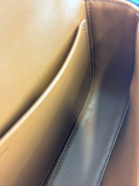 Chain Shoulder Bag in Triomphe Coated Canvas Brown