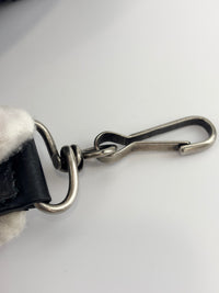 Metallic Edge City Bag in Black Lambskin SHW
