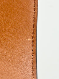 Chain Shoulder Bag in Triomphe Coated Canvas Brown