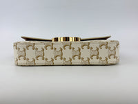 Triomphe Shoulder Bag In Triomphe Canvas White