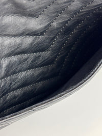 Medium O Case Clutch Chevron Crinkled Calfskin GHW